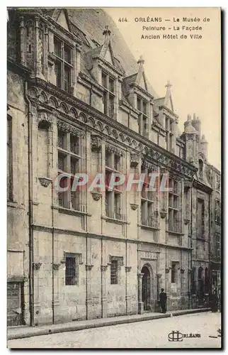 Cartes postales Orleans Le musee de peinture La facade Ancien hotel de ville