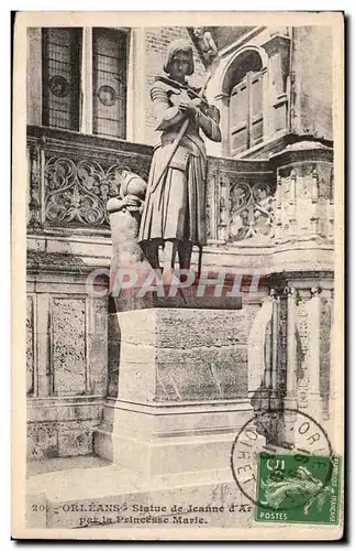 Cartes postales Orleans Statue de Jeanne d&#39arc par la princesse Marie