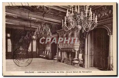 Cartes postales Orleans Interieur de l&#39hotel de ville Grand salon de reception