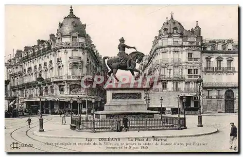 Cartes postales Orleans Place du Martroi Jeanne d&#39arc