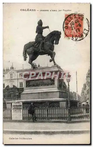 Cartes postales Orleans Jeanne d&#39arc par Foyatier