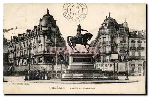 Cartes postales Orleans Place du Martroi