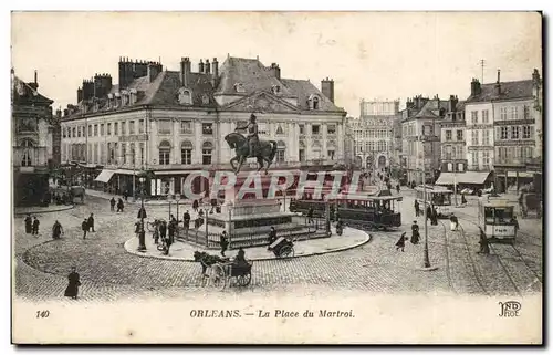 Cartes postales Orleans La place du Martroi