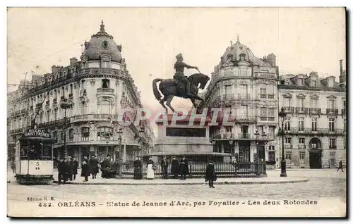 Ansichtskarte AK Orleans Statue de Jeanne d&#39Arc par Foyatier Les deux rotondes