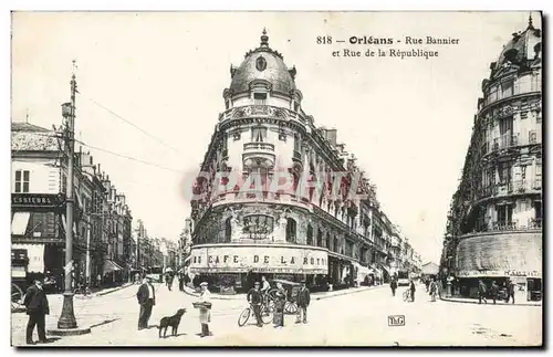 Cartes postales Orleans Rue Bannier et rue de la Republique