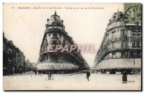 Ansichtskarte AK Orleans Entree de la rue Bannier Entree de la rue de la Republique