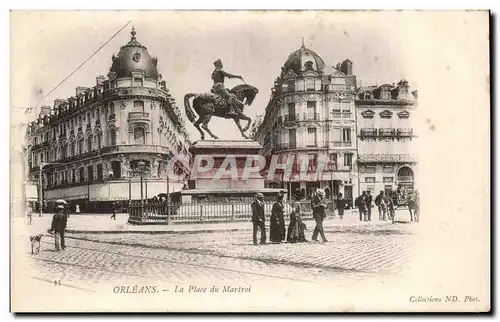 Cartes postales Orleans La place du Martroi