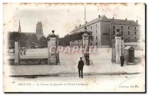 Cartes postales Orleans La caserne du quartier du Portail (artillerie)