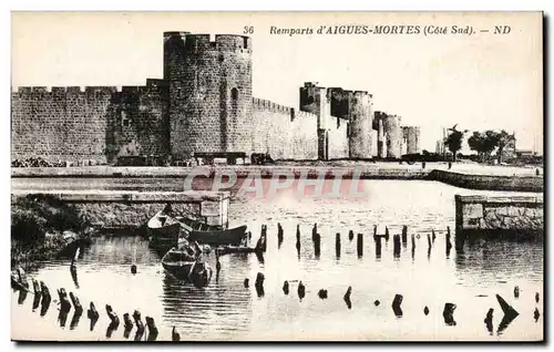 Cartes postales Aigues Mortes Les remparts