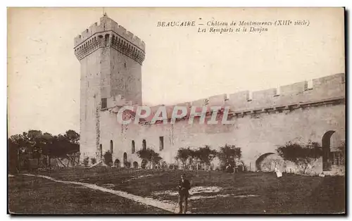 Ansichtskarte AK Beaucaire le chateau de Montmorency Les remparts et le donjon