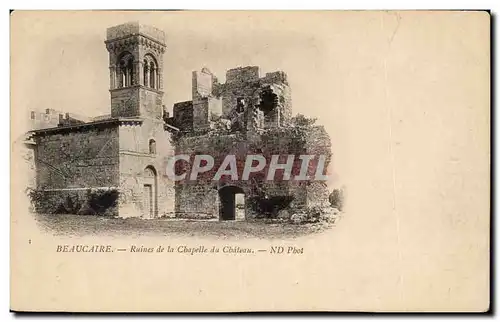 Ansichtskarte AK Beaucaire Ruines de la chapelle du chateau