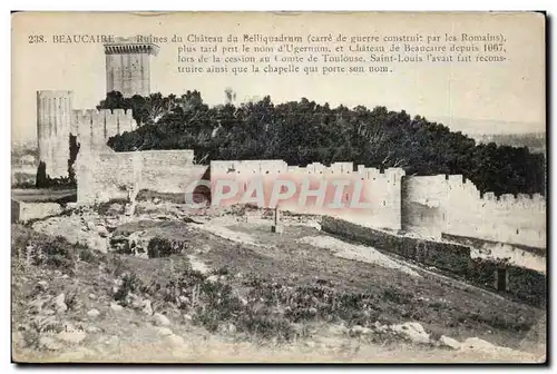 Cartes postales Beaucaire Ruines du chateau