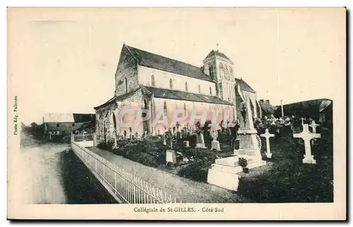 Cartes postales Collegiale de St Gilles Cote Sud