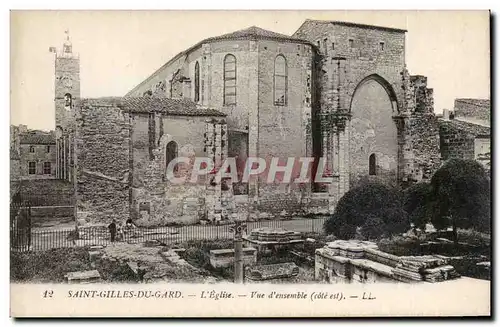 Cartes postales Saint Gilles du Gard L&#39eglise Vue d&#39ensemble