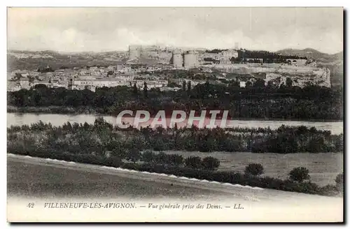 Cartes postales Villeneuve les Avignon Vue generale prise des Doms