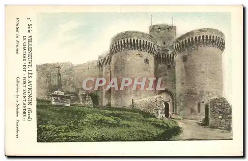 Cartes postales Villeneuve les Avignon Le chateau dit Fort Saint Andre