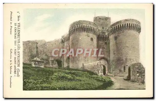 Cartes postales Villeneuve les Avignon Le chateau dit Fort Saint Andre