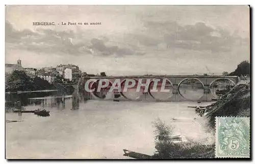 Cartes postales Bergerac Le pont vu en amont