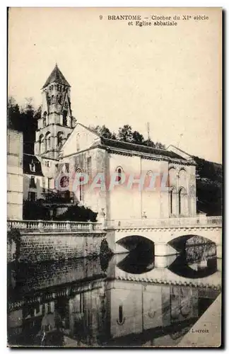 Cartes postales Brantome Clocher du 11eme et eglise abbatiale