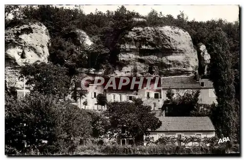 Moderne Karte Les Eyzies Capitale de la Prehistoire Village troglodyte Les Girouteaux