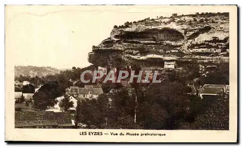 Cartes postales Les Eyzies Vue du musee prehistorique