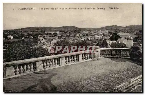 Ansichtskarte AK Perigueux Vue generale prise de la terrasse des allees de Tourny