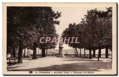 Cartes postales Perigueux Esplanade Tourny Monument des Mobiles