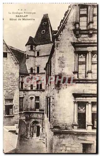 Cartes postales Sarlat Hotel de maleville