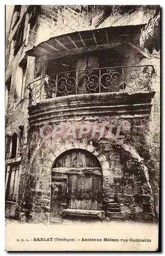 Cartes postales Sarlat Ancienne maison rue Gambetta