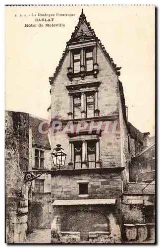 Cartes postales Sarlat Hotel de Maleville