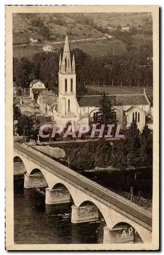 Cartes postales Lalinde Le pont et l&#39eglise