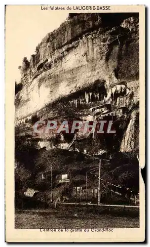 Cartes postales Laugerie Basse Entree de la grotte du Grand Roc