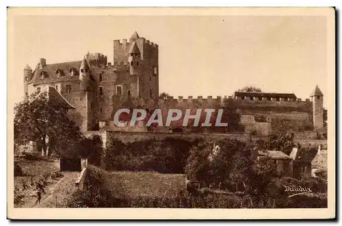 Cartes postales Chateau feodal de Beynac Vue de l&#39entree du chateau