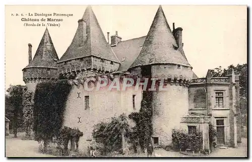 Cartes postales Dordogne Chateau de Marzac Bords de la Vezere
