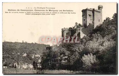 Cartes postales Dordogne Chateau de Commarque Commune de Marquay