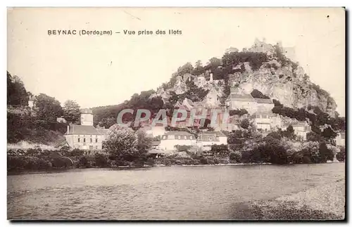 Cartes postales Dordogne Beynac Vue prise des Ilots