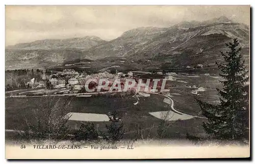 Cartes postales Villard de Lans Vue generale