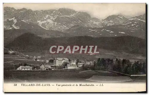 Cartes postales Villard de Lans Vue generale et le Moucherotte