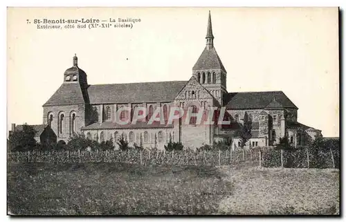 Cartes postales Saint Benoit sur Loire La basilique Exterieur Cote Sud