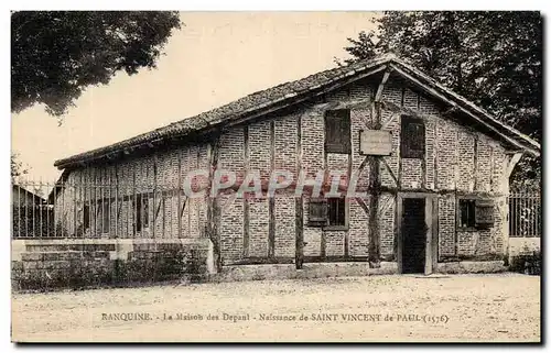 Cartes postales Ranquine La maison des Depaul Naissance de Saint Vincent de Paul (1576)