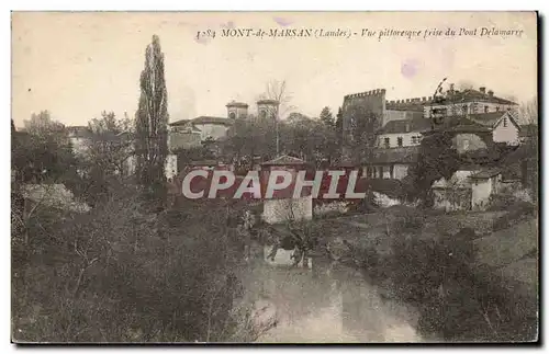 Cartes postales Mont de Marsan Vue pittoresque prise du pont Delamarre