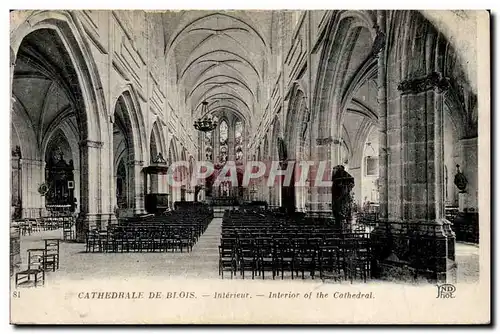 Cartes postales Blois Cathedrale Interieur