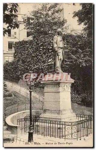 Cartes postales Blois Statue de Denis Papin