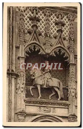 Ansichtskarte AK Blois Le chateau Statue equestre de Louis XII