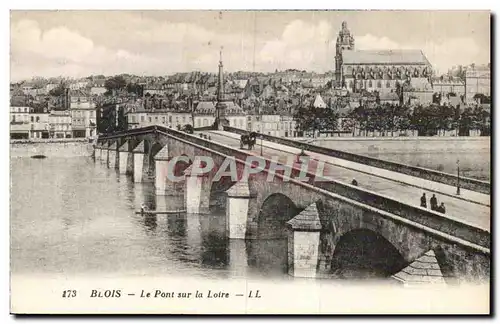 Ansichtskarte AK Blois Le pont sur la Loire