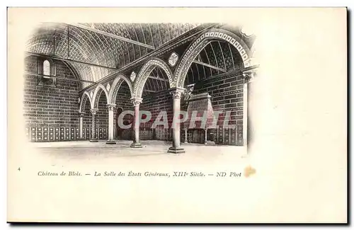 Cartes postales Blois Chateau La salle des Etats Generaux