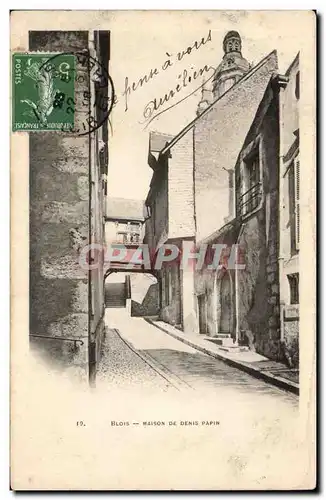 Cartes postales Blois Maison de Denis Papin