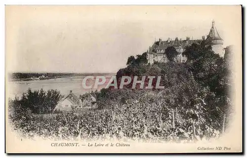 Cartes postales Chaumont sur Loire La Loire et le chateau