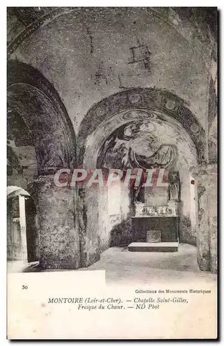 Ansichtskarte AK Montoire sur Loire Chapelle Saint Gilles Fresque du choeur