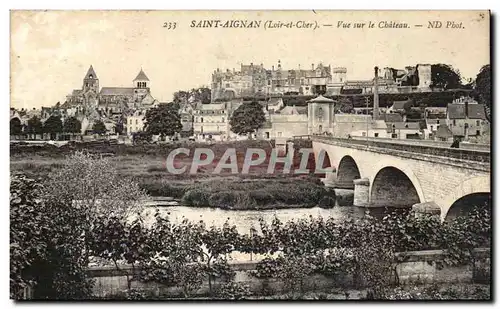 Cartes postales Saint Aignan Vue sur le chateau